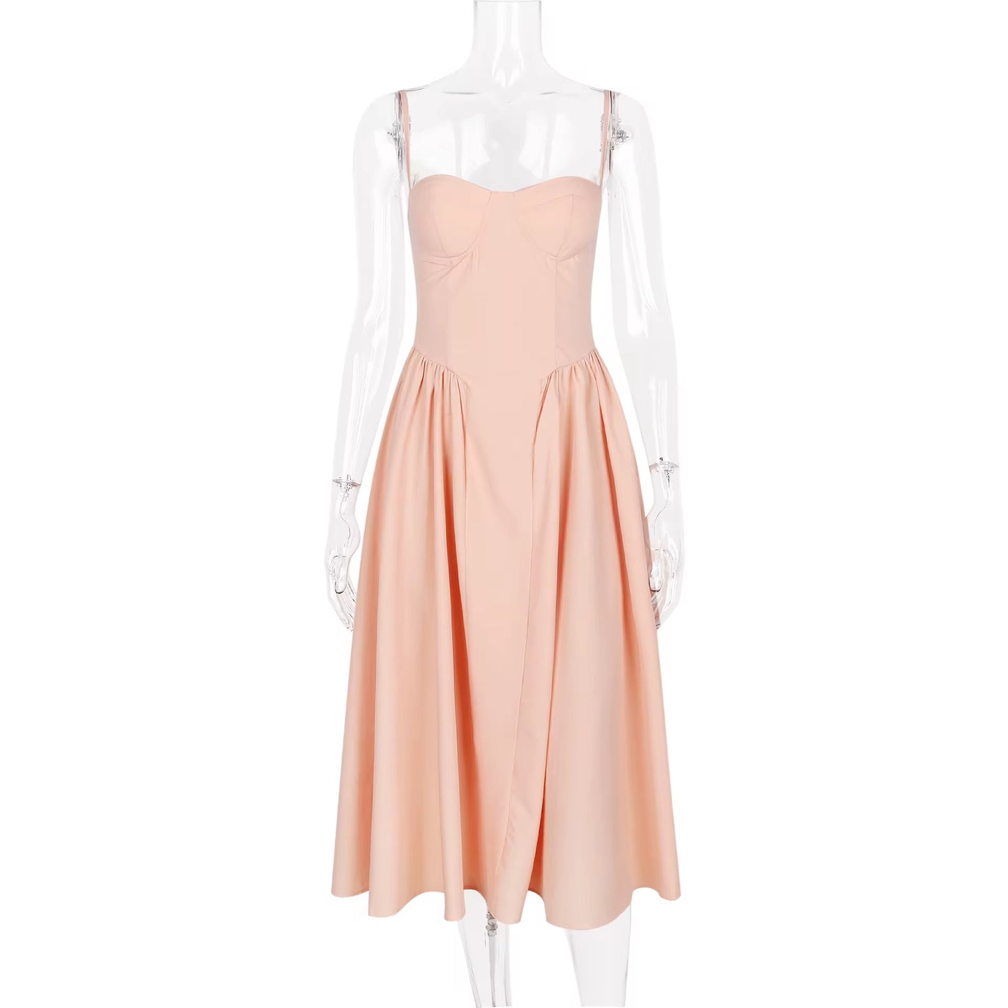 Blush Breeze Midi Dress
