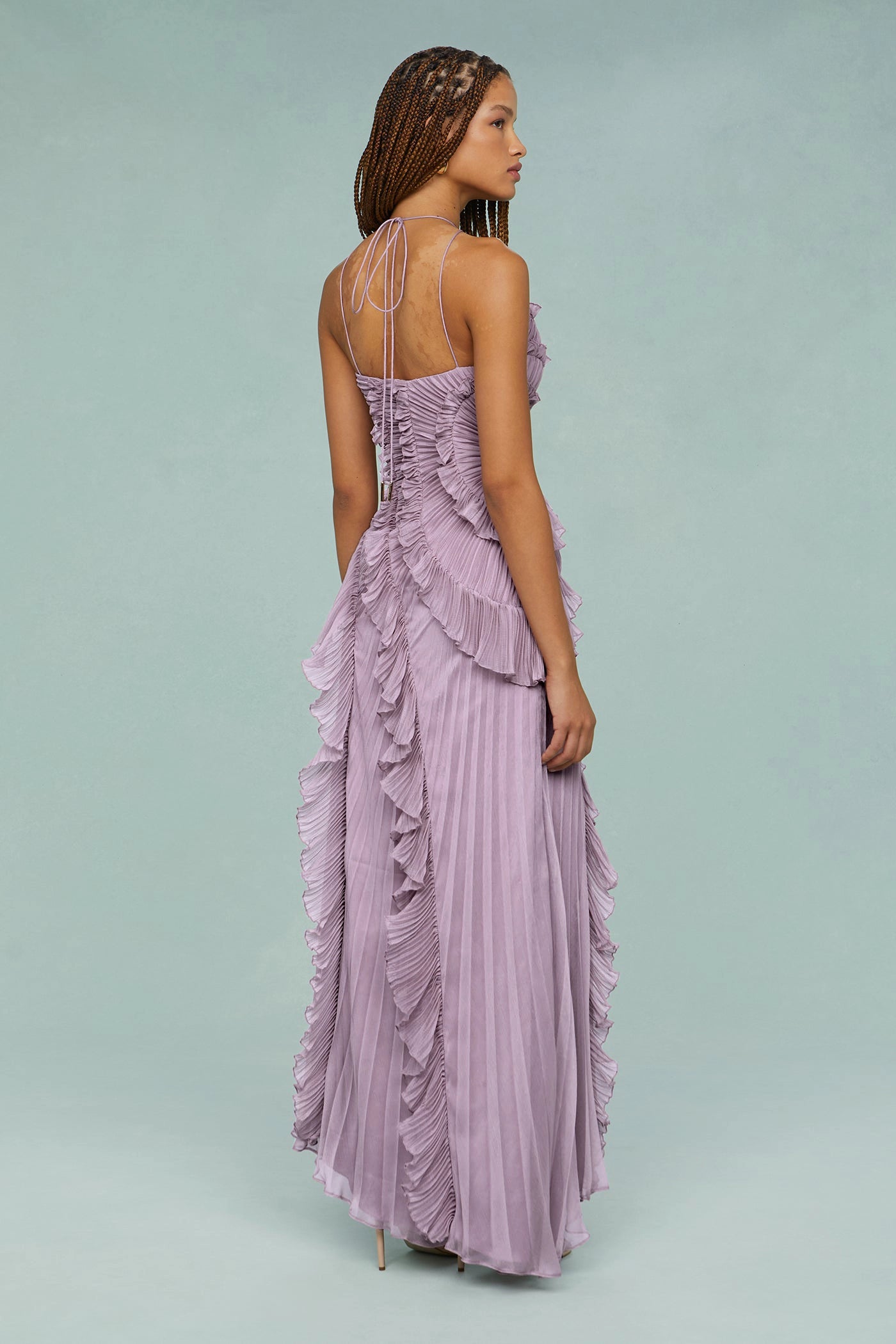 Lavender Ruffle Dress