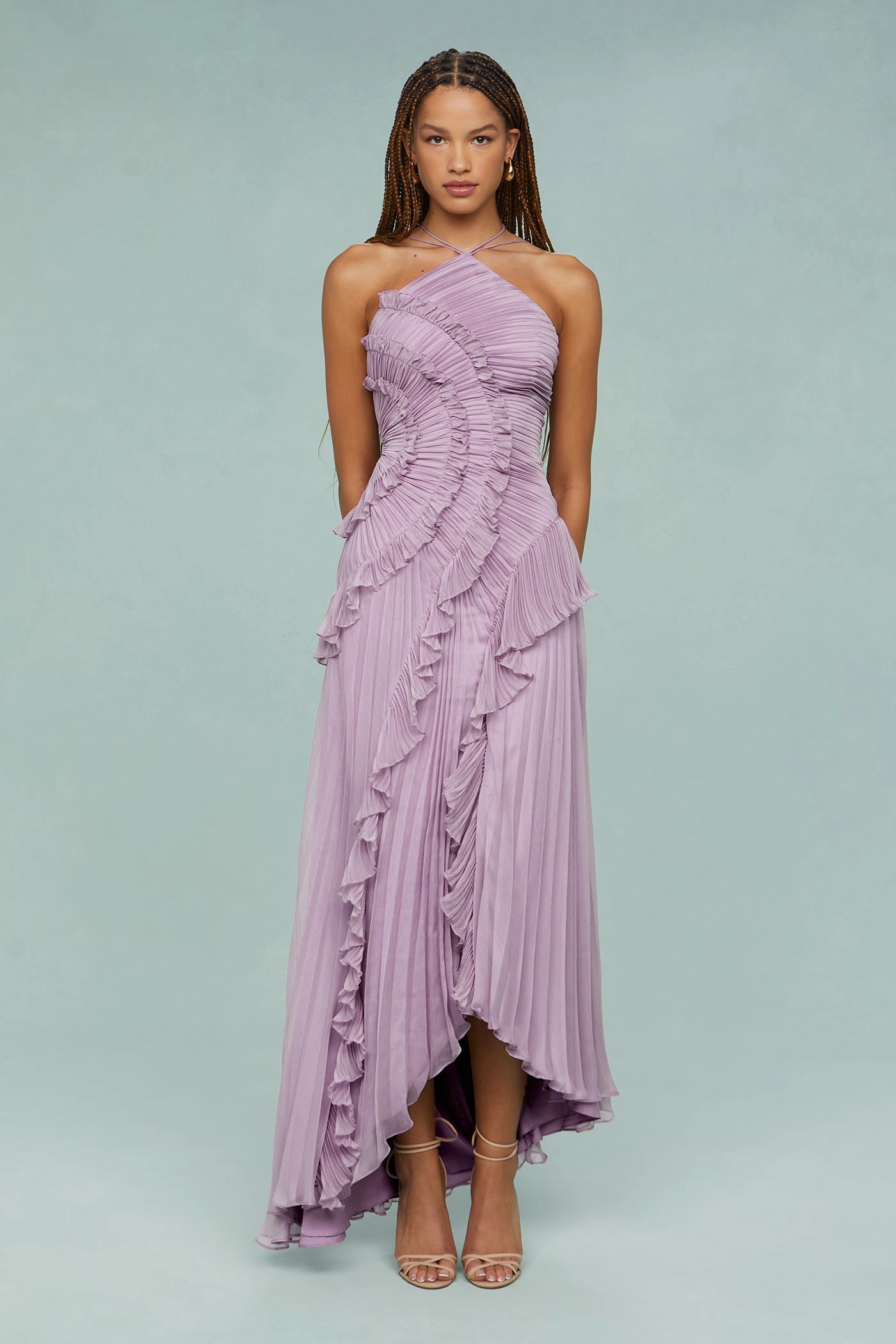 Lavender Ruffle Dress