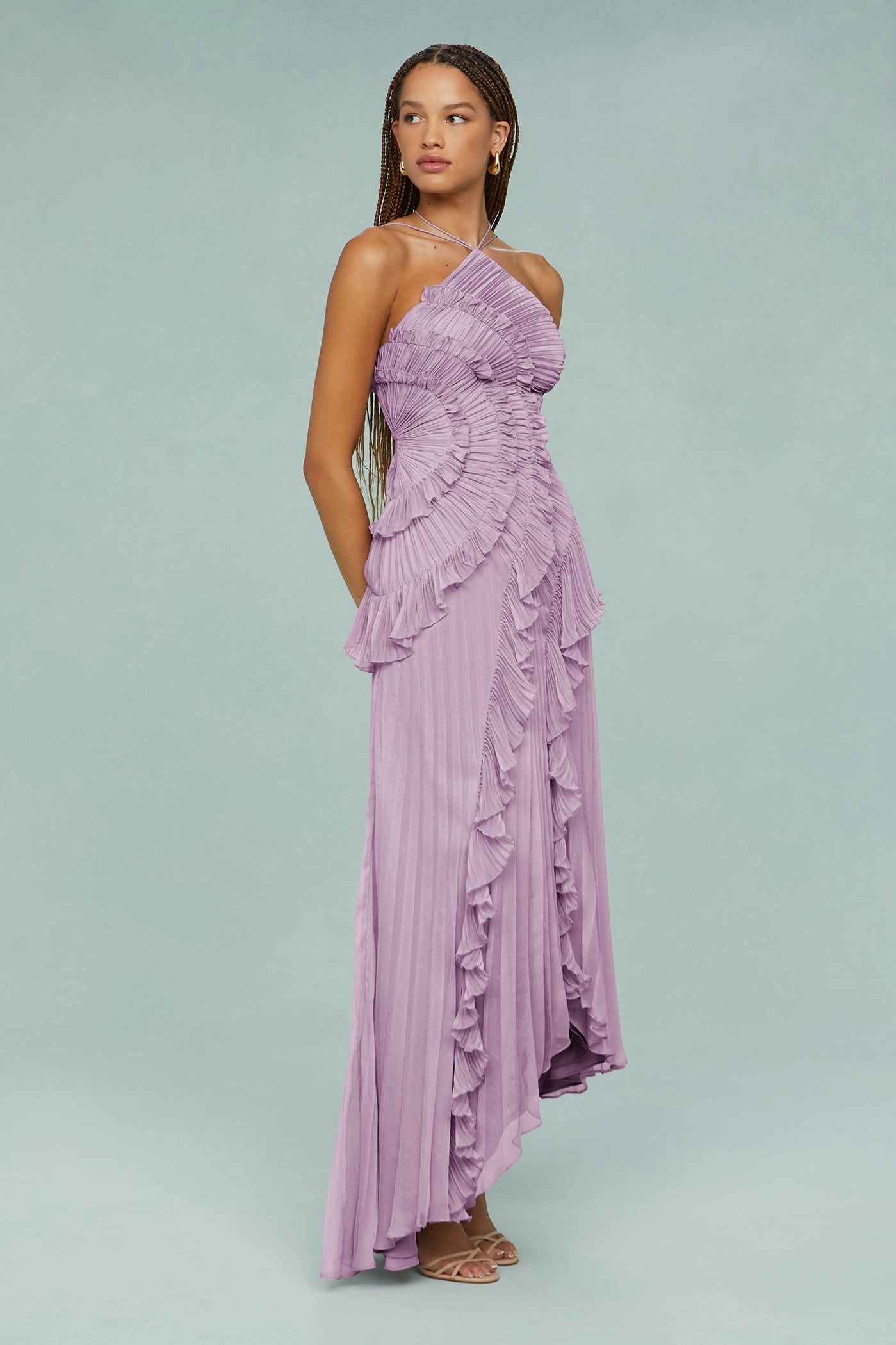 Lavender Ruffle Dress