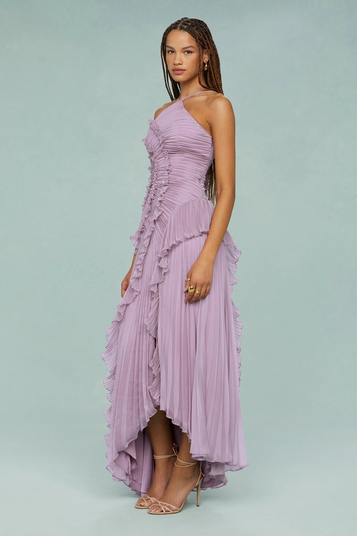 Lavender Ruffle Dress