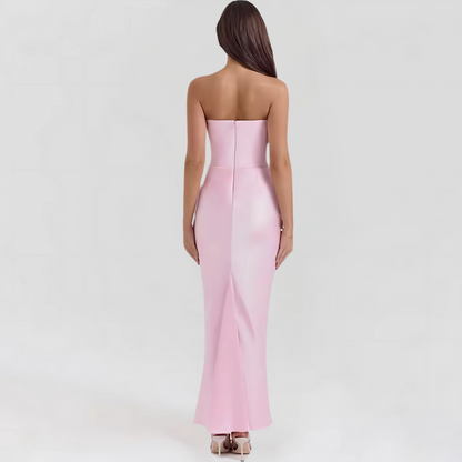 Blush Silk Dress