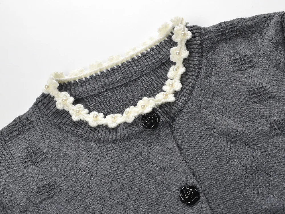The Pearl Blossom Knit Set