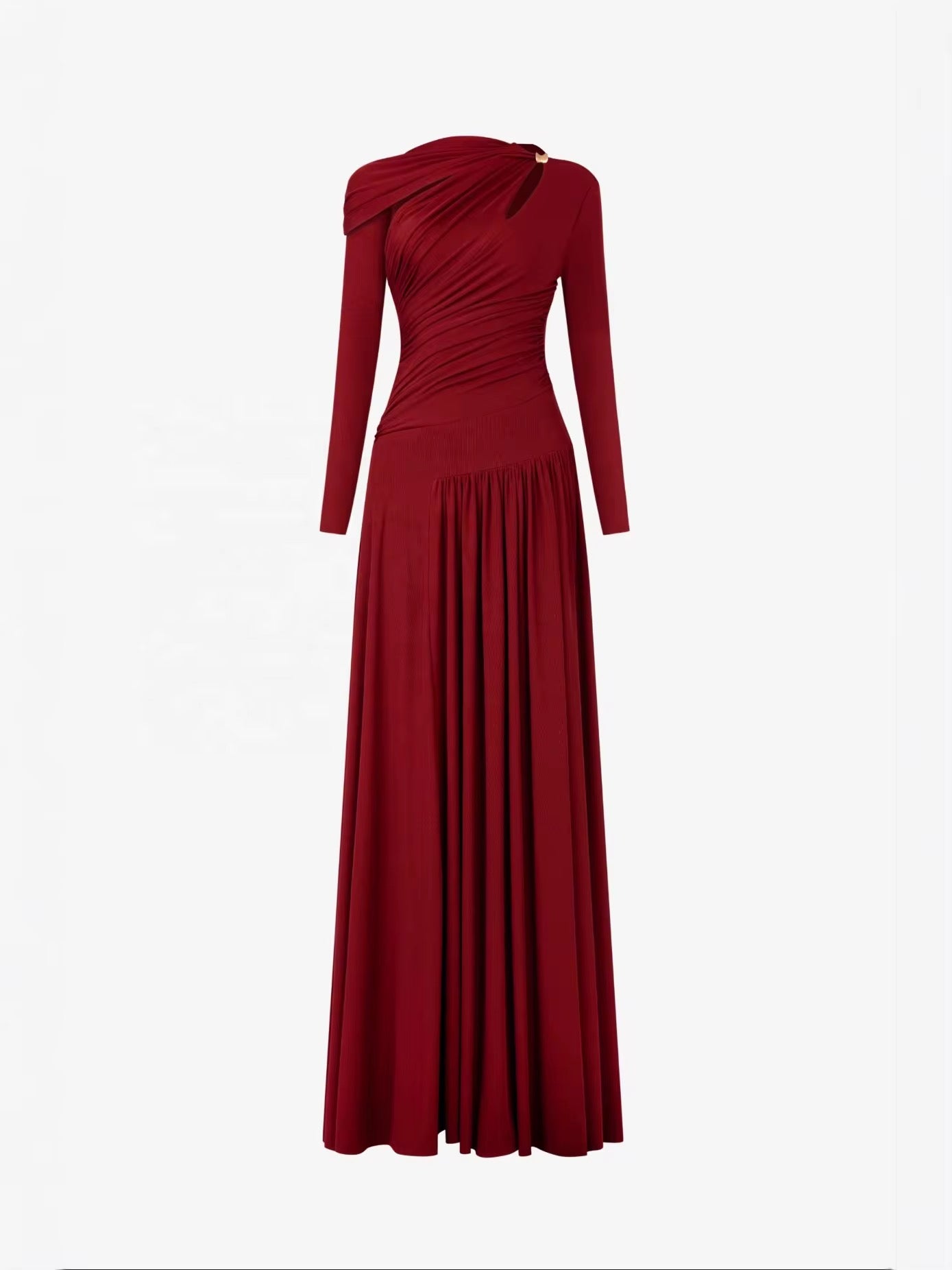 Ribbed Jersey Maxi Dress
