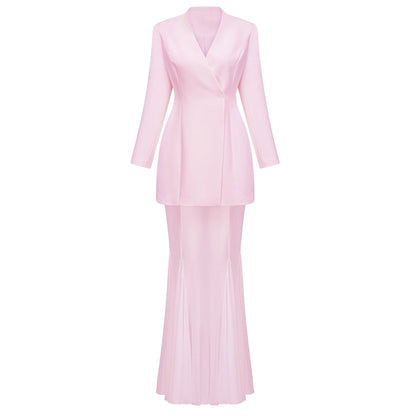 Petal Pink Skirt Suit