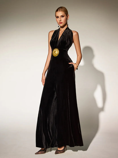 Brytni Velvet Jumpsuit