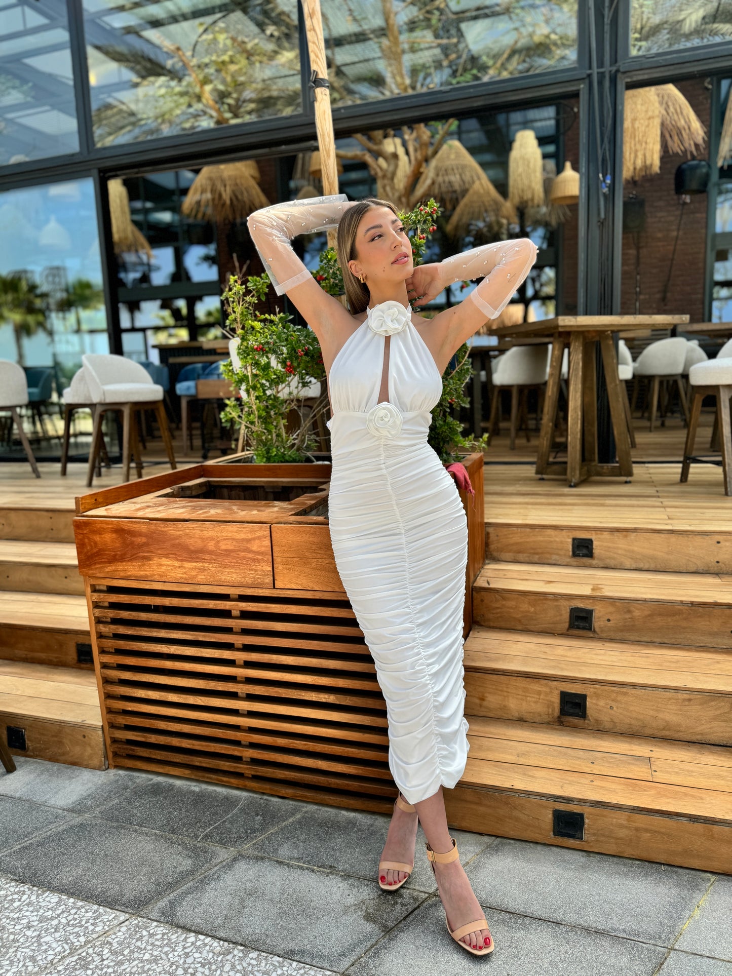 White Blossom Dress