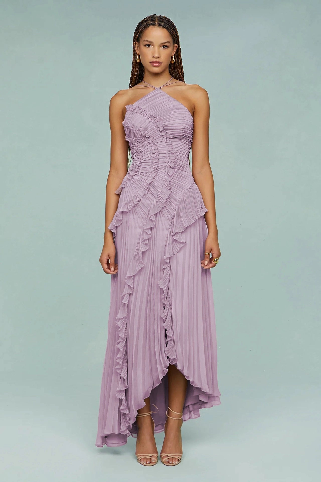 Lavender Ruffle Dress