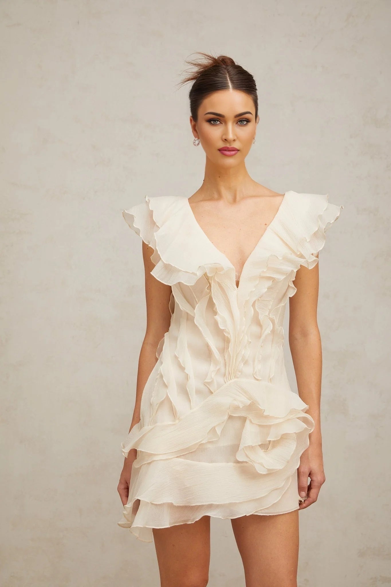 Ruffled Mini Dress