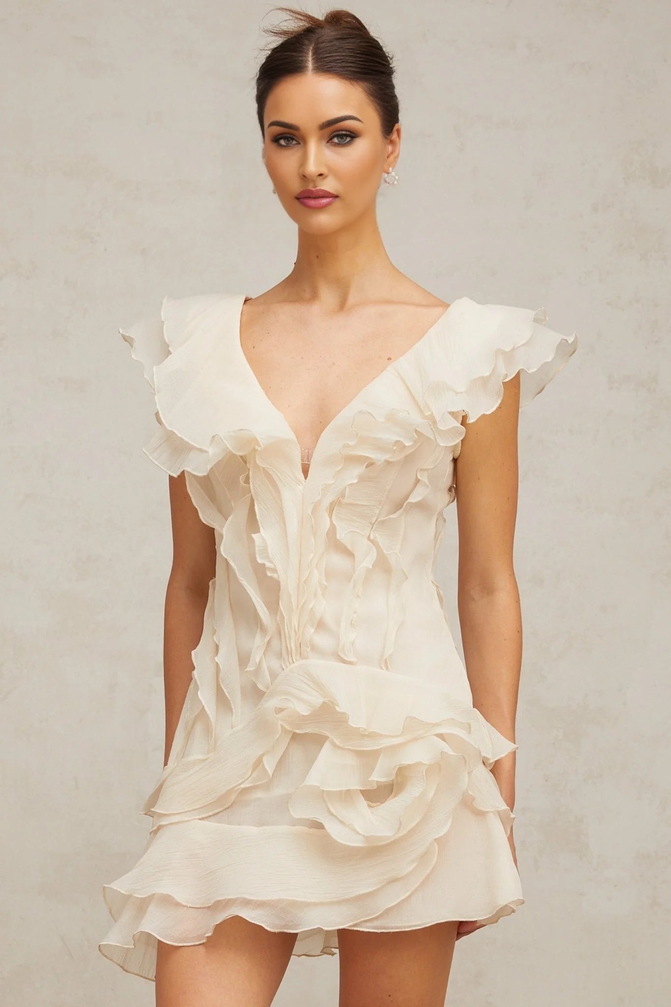 Ruffled Mini Dress