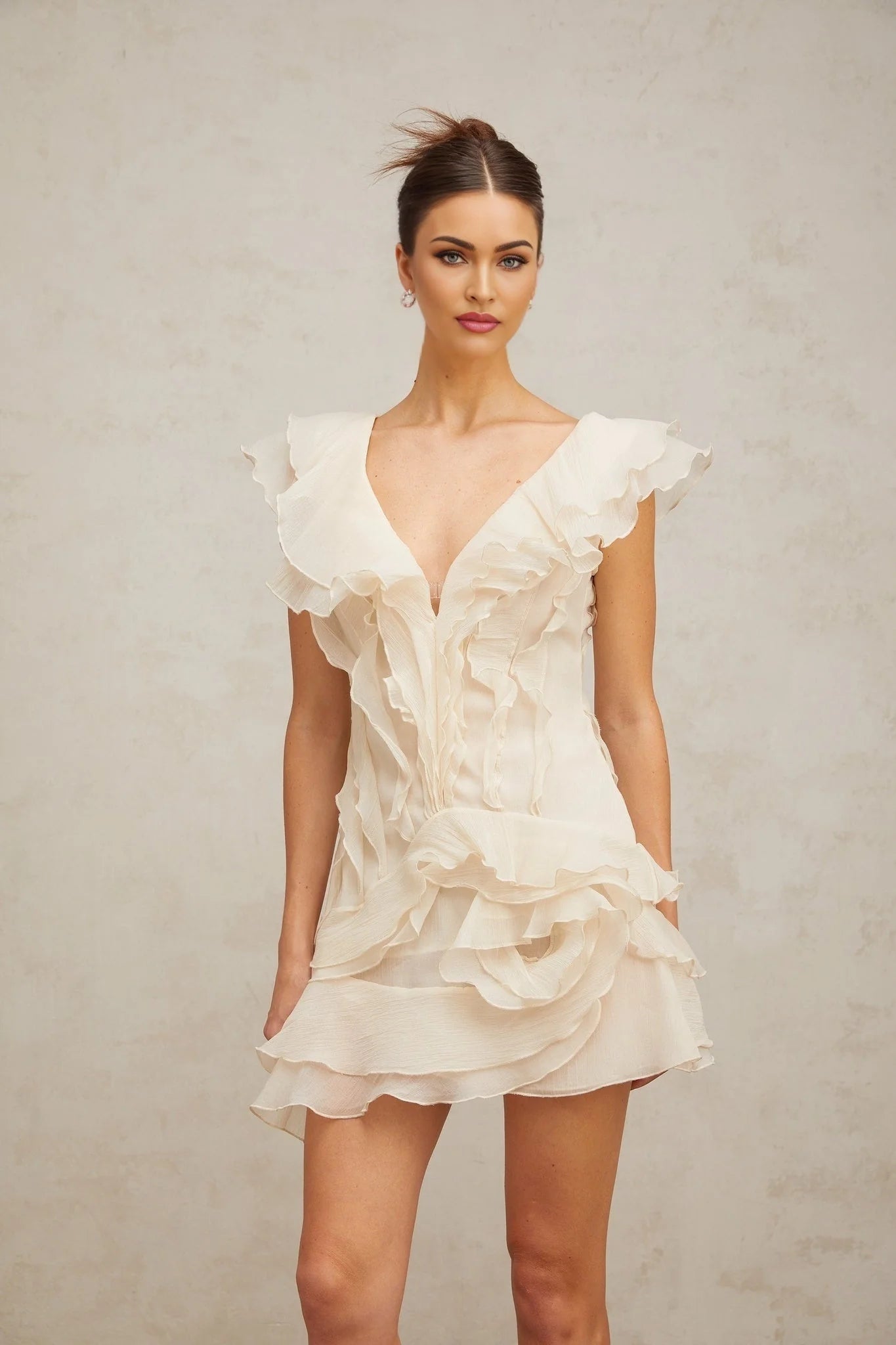 Ruffled Mini Dress