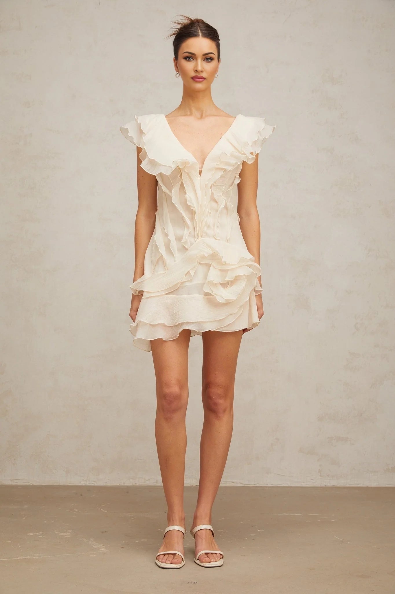 Ruffled Mini Dress