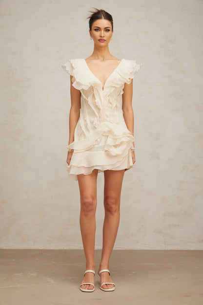 Ruffled Mini Dress