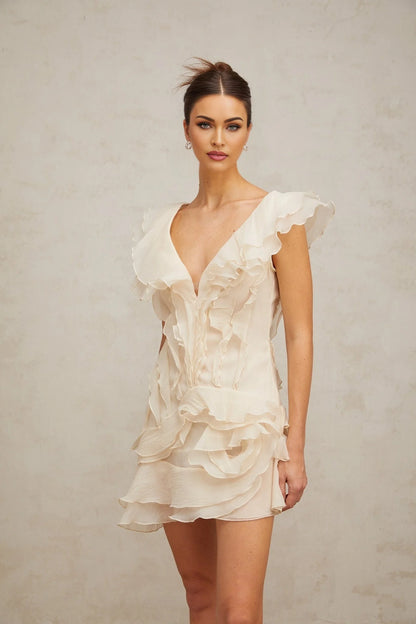 Ruffled Mini Dress